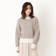 ファーリー(FURRY)の【洗える】交差編みバイカラーニット8