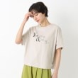 ファーリー(FURRY)の【洗濯機洗い可】コットンプリントTシャツ グレー(012)
