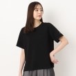 ファーリー(FURRY)の【洗濯機洗い可/軽やか】ラッセル編みクルーネックTシャツプルオーバー ブラック(019)