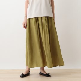 シューラルー/ドレスキップ(SHOO・LA・RUE/DRESKIP)のギャザ－フレアースカート マキシ・ロングスカート