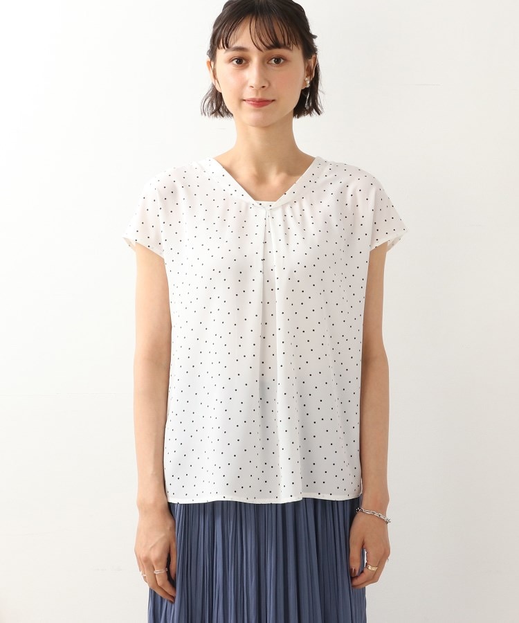 【福袋セール】の商品 ◇フロントタック ドット柄ブラウス（シャツ・ブラウス） | SHOO シャツ/ブラウス(長袖/七分)