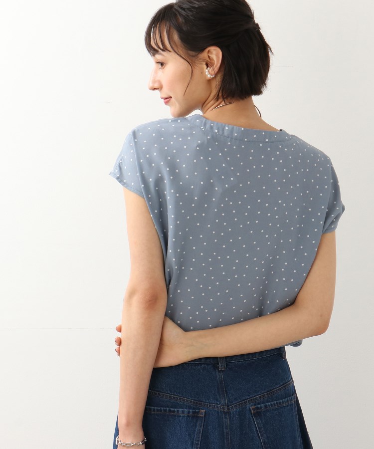 ◇フロントタック ドット柄ブラウス(シャツ・ブラウス) | SHOO ◇フロントタック ドット柄ブラウス(シャツ・ブラウス) | SHOO