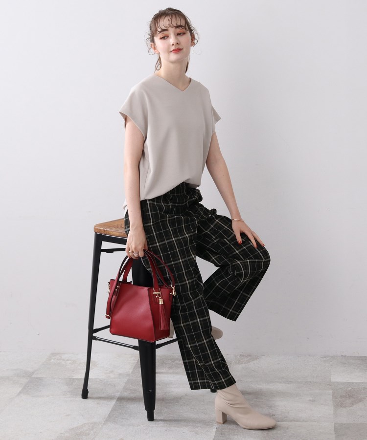 ★Karen Millen★ ビーチトロピカルワイドレッグパンツ 楽天市場】ギンガムチェック ワイドパンツ : レインボーアーチ