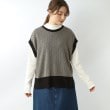 シューラルー/ドレスキップ(SHOO・LA・RUE/DRESKIP)の◆【インナーを変えて長く活躍】ヘリンボーン ニットべスト1