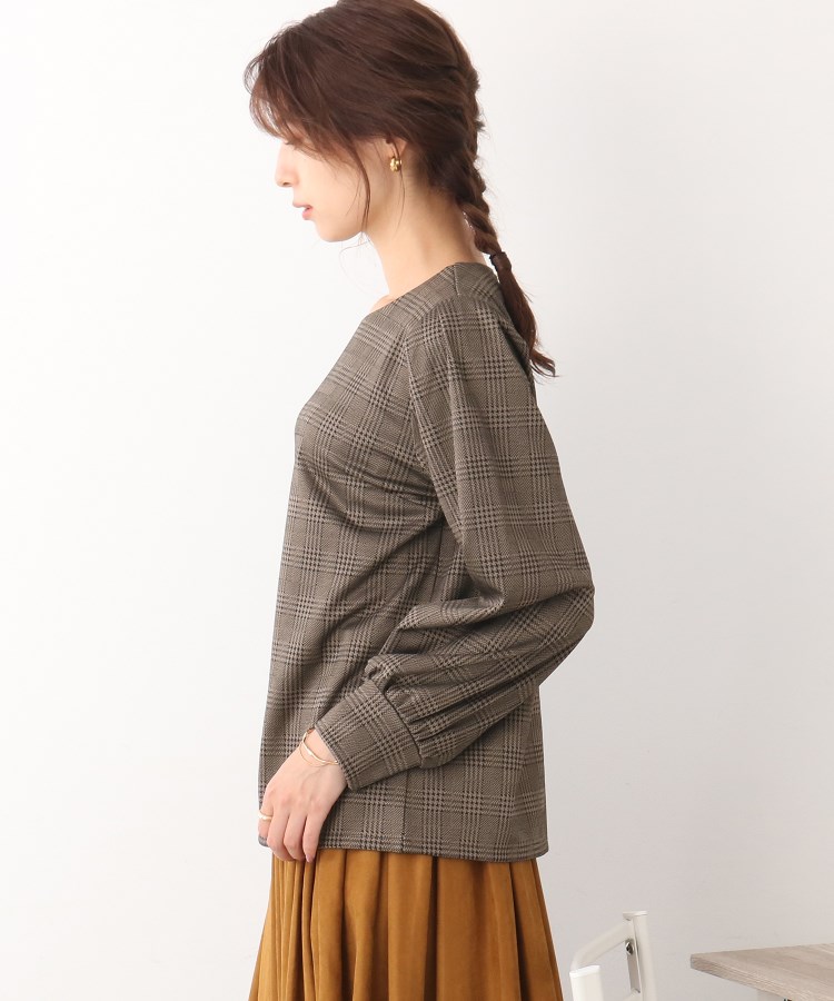 ◇グレンチェックパフ袖プルオーバー(カットソー) | SHOO・LA ◇グレンチェックパフ袖プルオーバー(カットソー) | SHOO・LA