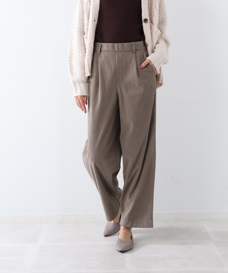 ◇コーデュロイタックワイドパンツ(フルレングスパンツ ◇コーデュロイタックワイドパンツ(フルレングスパンツ