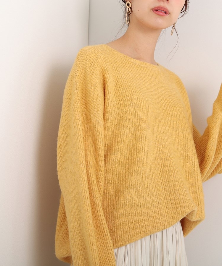 ◇ふわふわ素材が女性らしい!ラウンドネック ニット(ニット ◇ふわふわ素材が女性らしい!ラウンドネック ニット(ニット