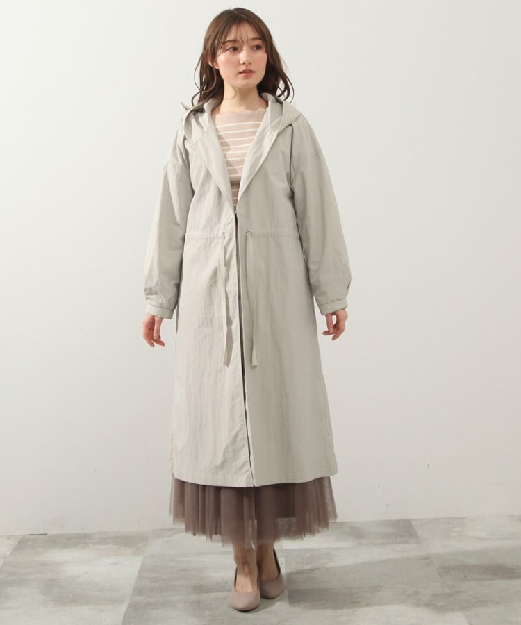 新品☆ネストローブ超撥水ヘンプフーデッドコート☆-