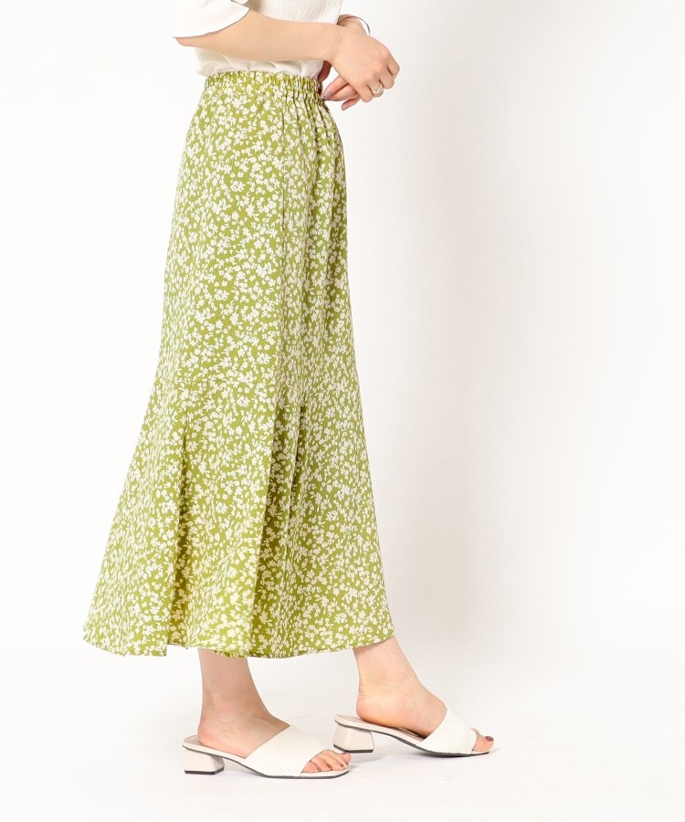 シューラルー/ドレスキップ(SHOO・LA・RUE/DRESKIP)の女性らしさが光る　フラワープリント マーメイドスカート4