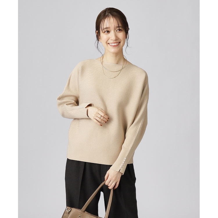 シューラルー/ドレスキップ(SHOO・LA・RUE/DRESKIP)の◆【セットアップ可／洗える】上品でフェミニンな ドルマンニット【ここちイージー】 ニット/セーター
