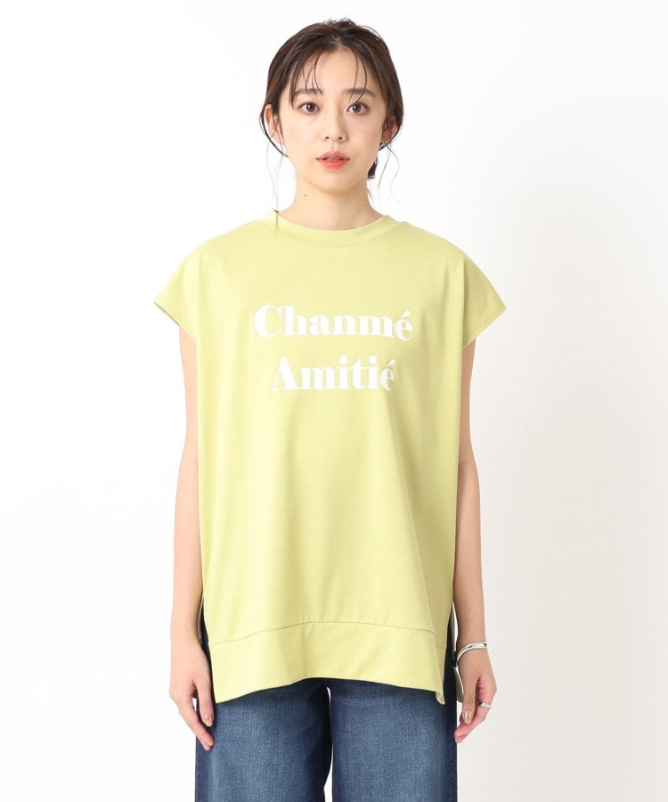 シューラルー/ドレスキップ(SHOO・LA・RUE/DRESKIP)の大人の抜け感 フレンチスリーブ ゆるロゴTシャツ31