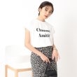 シューラルー/ドレスキップ(SHOO・LA・RUE/DRESKIP)の大人の抜け感 フレンチスリーブ ゆるロゴTシャツ4