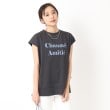 シューラルー/ドレスキップ(SHOO・LA・RUE/DRESKIP)の大人の抜け感 フレンチスリーブ ゆるロゴTシャツ10