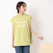 シューラルー/ドレスキップ(SHOO・LA・RUE/DRESKIP)の大人の抜け感 フレンチスリーブ ゆるロゴTシャツ15