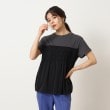 シューラルー/ドレスキップ(SHOO・LA・RUE/DRESKIP)の【接触冷感】シューアイス ビスチェ重ね着風Tシャツ チャコールグレー(514)