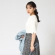 シューラルー/ドレスキップ(SHOO・LA・RUE/DRESKIP)の【ロングシーズン重宝する】縦ラインで細見え クルーネック5分袖トップス12