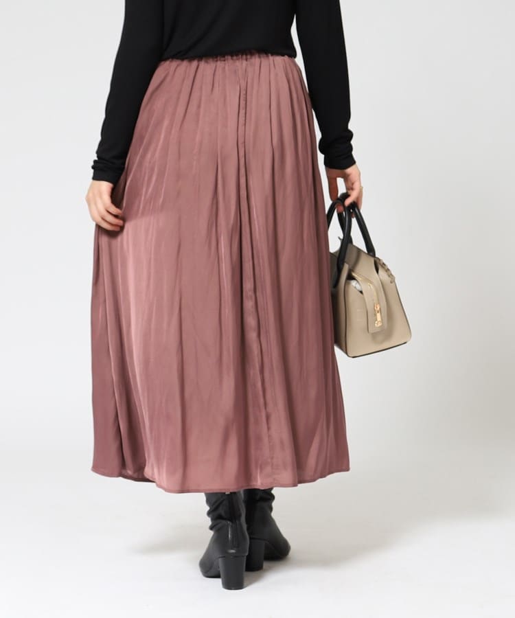 シューラルー/ドレスキップ(SHOO・LA・RUE/DRESKIP)の女性らしさあふれる サテンギャザースカート14