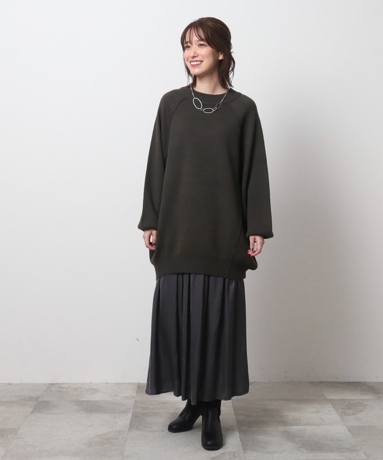 シューラルー/ドレスキップ(SHOO・LA・RUE/DRESKIP)の女性らしさあふれる サテンギャザースカート65