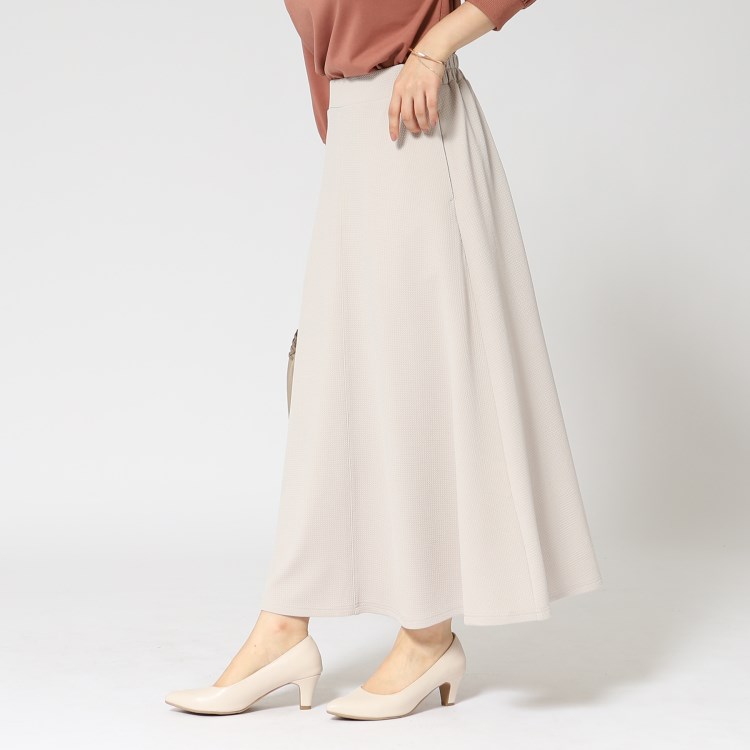 シューラルー/ドレスキップ(SHOO・LA・RUE/DRESKIP)のふくれジャカードフレアースカート マキシ・ロングスカート