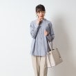 シューラルー/ドレスキップ(SHOO・LA・RUE/DRESKIP)の【パール調ボタンがアクセント】 バンドカラーストライプシャツ18