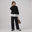 シューラルー/ドレスキップ(SHOO・LA・RUE/DRESKIP)の◆【レイヤード風で着映え】ドッキング ハイネック ケーブルニット1