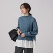 シューラルー/ドレスキップ(SHOO・LA・RUE/DRESKIP)の◆【レイヤード風で着映え】ドッキング ハイネック ケーブルニット12