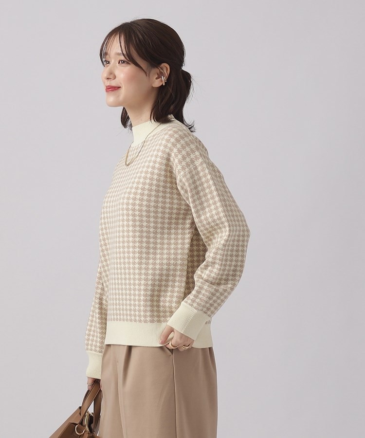シューラルー/ドレスキップ(SHOO・LA・RUE/DRESKIP)の◆大人クラシカルに 千鳥柄 ジャカードニット9