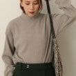 シューラルー/ドレスキップ(SHOO・LA・RUE/DRESKIP)の【ソフトであったか】表起毛モックネック トップス サンドベージュ(053)