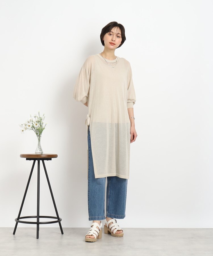 シューラルー/ドレスキップ(SHOO・LA・RUE/DRESKIP)の【2点セット】こなれ感たっぷり インナー＋シアーワンピース35