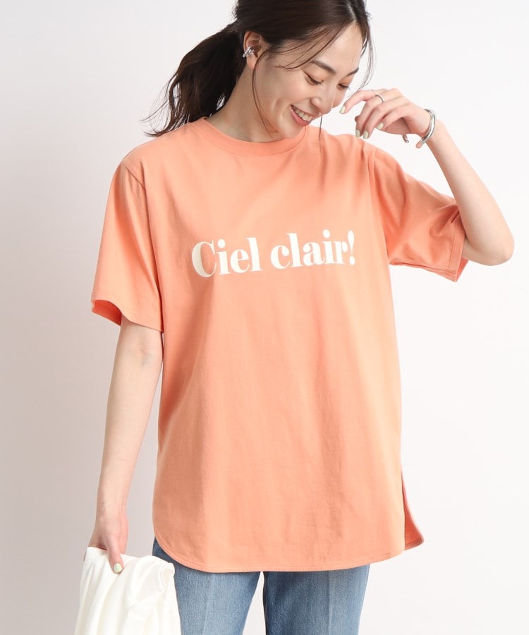 シューラルー/ドレスキップ(SHOO・LA・RUE/DRESKIP)の【接触冷感/USAコットン】大人ヘルシーに◎ロゴTシャツ21