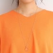 シューラルー/ドレスキップ(SHOO・LA・RUE/DRESKIP)の【2点セット】浅Vネックですっきり フレアスリーブTシャツ+ネックレス35