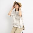 シューラルー/ドレスキップ(SHOO・LA・RUE/DRESKIP)の【USAコットン】シンプルラウンドカット ゆるTシャツ ベージュ(352)