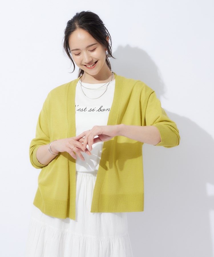 シューラルー/ドレスキップ(SHOO・LA・RUE/DRESKIP)の【高レビュー/洗える/8分袖/】大人のシアーカーディガン25