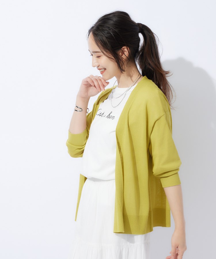 シューラルー/ドレスキップ(SHOO・LA・RUE/DRESKIP)の【高レビュー/洗える/8分袖/】大人のシアーカーディガン26
