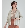 シューラルー/ドレスキップ(SHOO・LA・RUE/DRESKIP)の【高レビュー/洗える/8分袖/】大人のシアーカーディガン ライトベージュ(051)