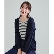 シューラルー/ドレスキップ(SHOO・LA・RUE/DRESKIP)の【高レビュー/洗える/8分袖/】大人のシアーカーディガン ブルー(093)