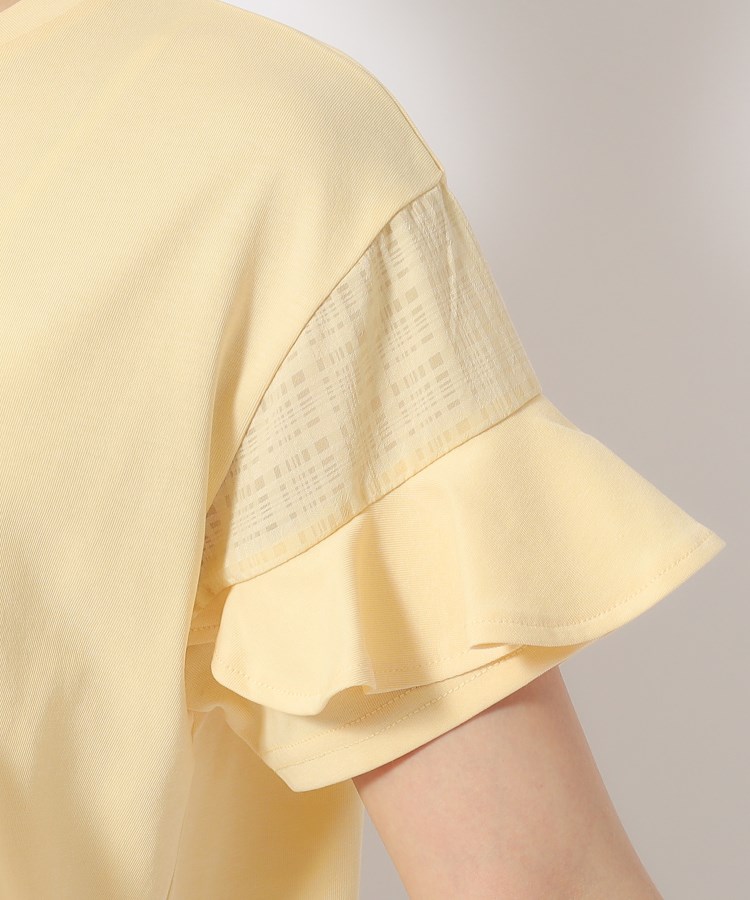 シューラルー/ドレスキップ(SHOO・LA・RUE/DRESKIP)のほんのり甘い シアーチェック お袖フリルトップス33