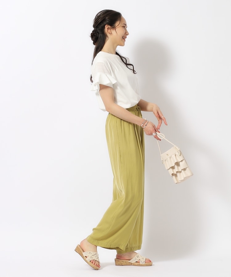 シューラルー/ドレスキップ(SHOO・LA・RUE/DRESKIP)のほんのり甘い シアーチェック お袖フリルトップス17