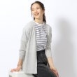 シューラルー/ドレスキップ(SHOO・LA・RUE/DRESKIP)の【洗える/7分袖】さらっと羽織れる トッパーカーディガン ライトグレー(011)