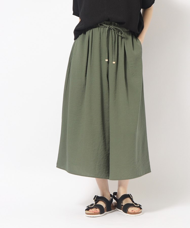 シューラルー/ドレスキップ(SHOO・LA・RUE/DRESKIP)の【洗える】低身長さんにも ウエストドロストスカーチョ1
