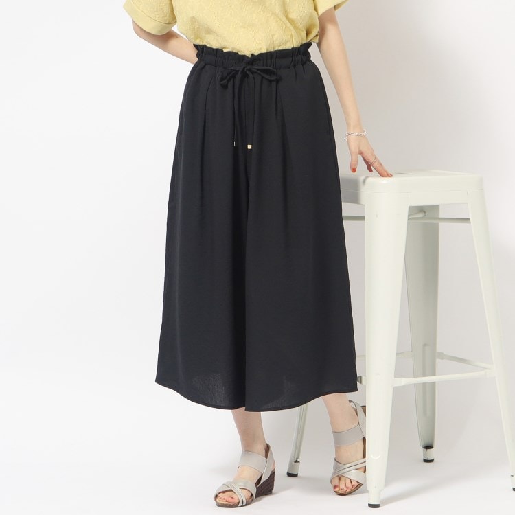 シューラルー/ドレスキップ(SHOO・LA・RUE/DRESKIP)の【洗える】低身長さんにも ウエストドロストスカーチョ 6～9分丈パンツ