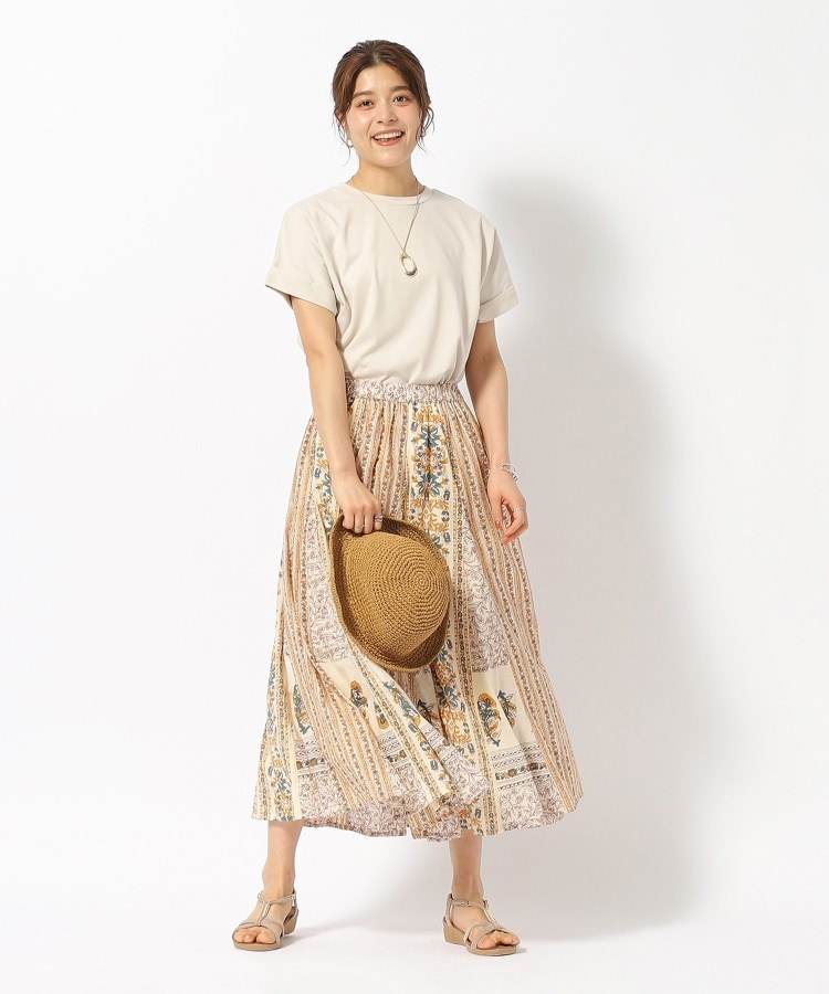 シューラルー/ドレスキップ(SHOO・LA・RUE/DRESKIP)の【洗える/UV】お袖ロールアップゆるTシャツ3