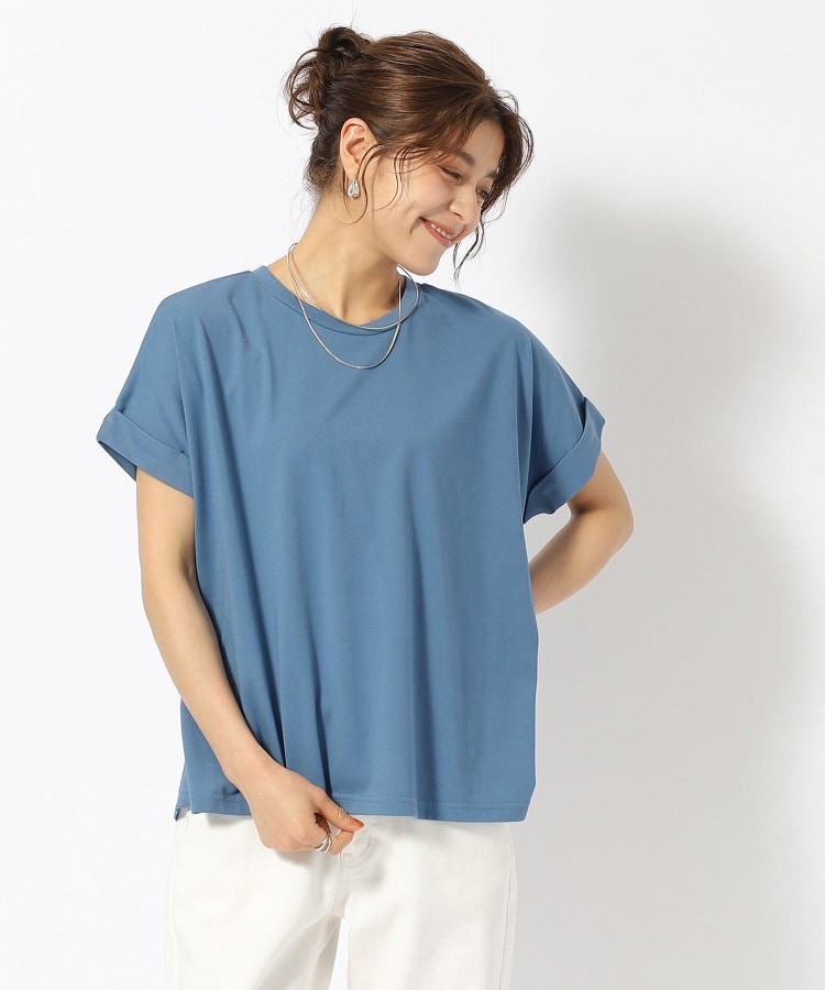シューラルー/ドレスキップ(SHOO・LA・RUE/DRESKIP)の【洗える/UV】お袖ロールアップゆるTシャツ18