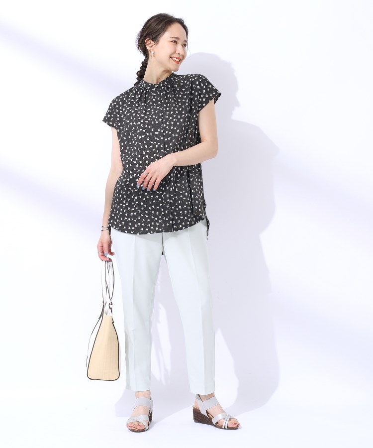 シューラルー/ドレスキップ(SHOO・LA・RUE/DRESKIP)の【洗える/UV】無理せずキレイ 着まわししやすい 大人のバンドカラーブラウス18