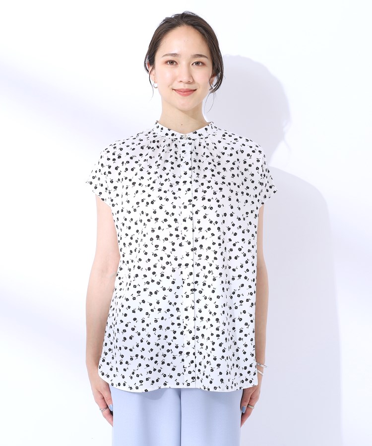 シューラルー/ドレスキップ(SHOO・LA・RUE/DRESKIP)の【洗える/UV】無理せずキレイ 着まわししやすい 大人のバンドカラーブラウス21