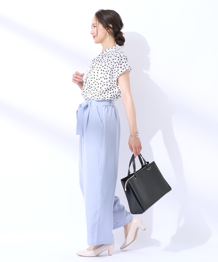 シューラルー/ドレスキップ(SHOO・LA・RUE/DRESKIP)の【洗える/UV】無理せずキレイ 着まわししやすい 大人のバンドカラーブラウス14