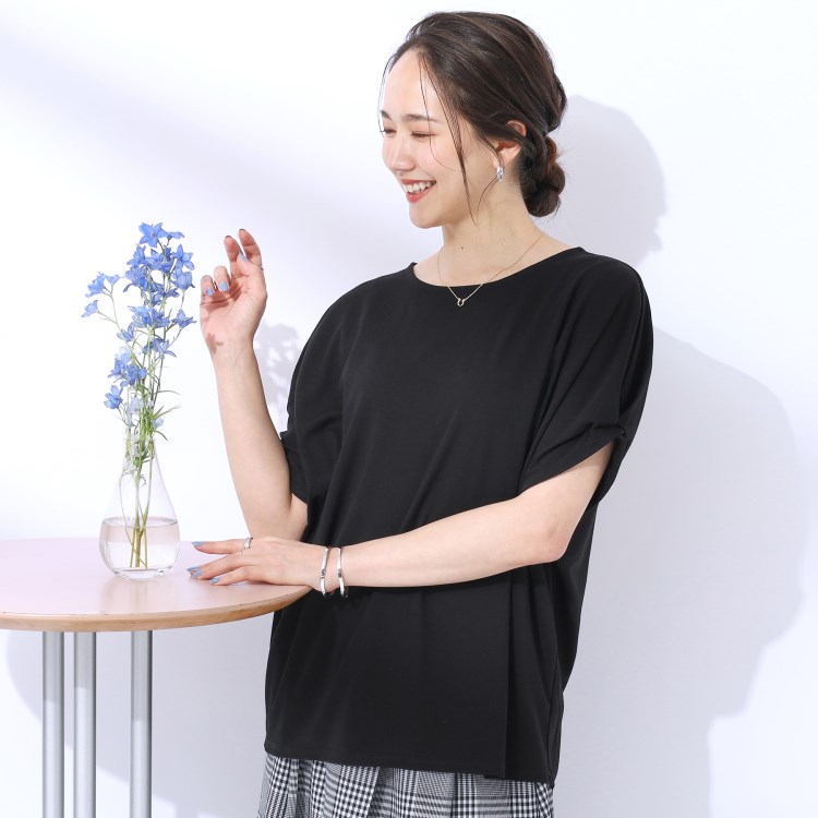 シューラルー/ドレスキップ(SHOO・LA・RUE/DRESKIP)の【UV】大人のための お袖ツイストトップス カットソー