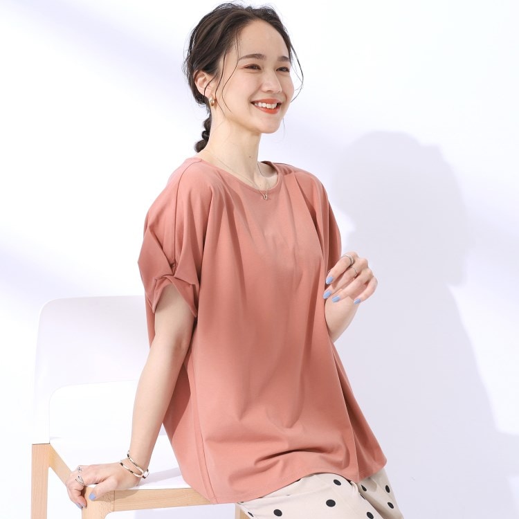 シューラルー/ドレスキップ(SHOO・LA・RUE/DRESKIP)の【UV】大人のための お袖ツイストトップス カットソー