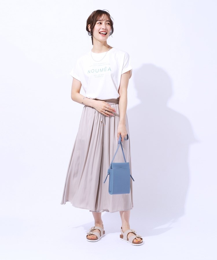 シューラルー/ドレスキップ(SHOO・LA・RUE/DRESKIP)の【洗える】USAコットン ロゴTシャツ15