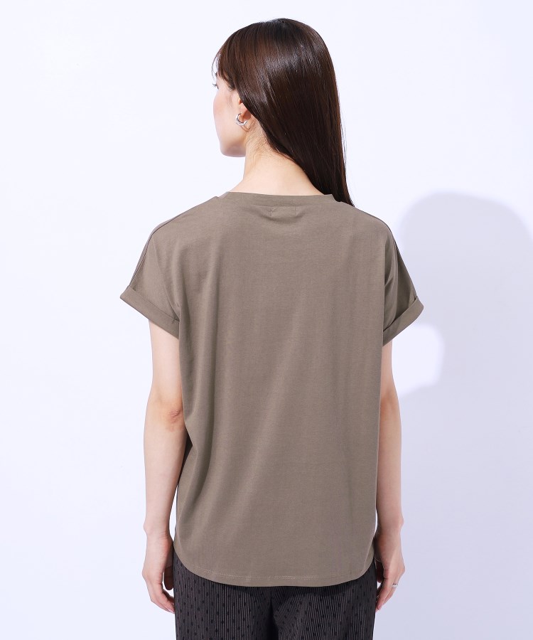シューラルー/ドレスキップ(SHOO・LA・RUE/DRESKIP)の【洗える】USAコットン ロゴTシャツ19